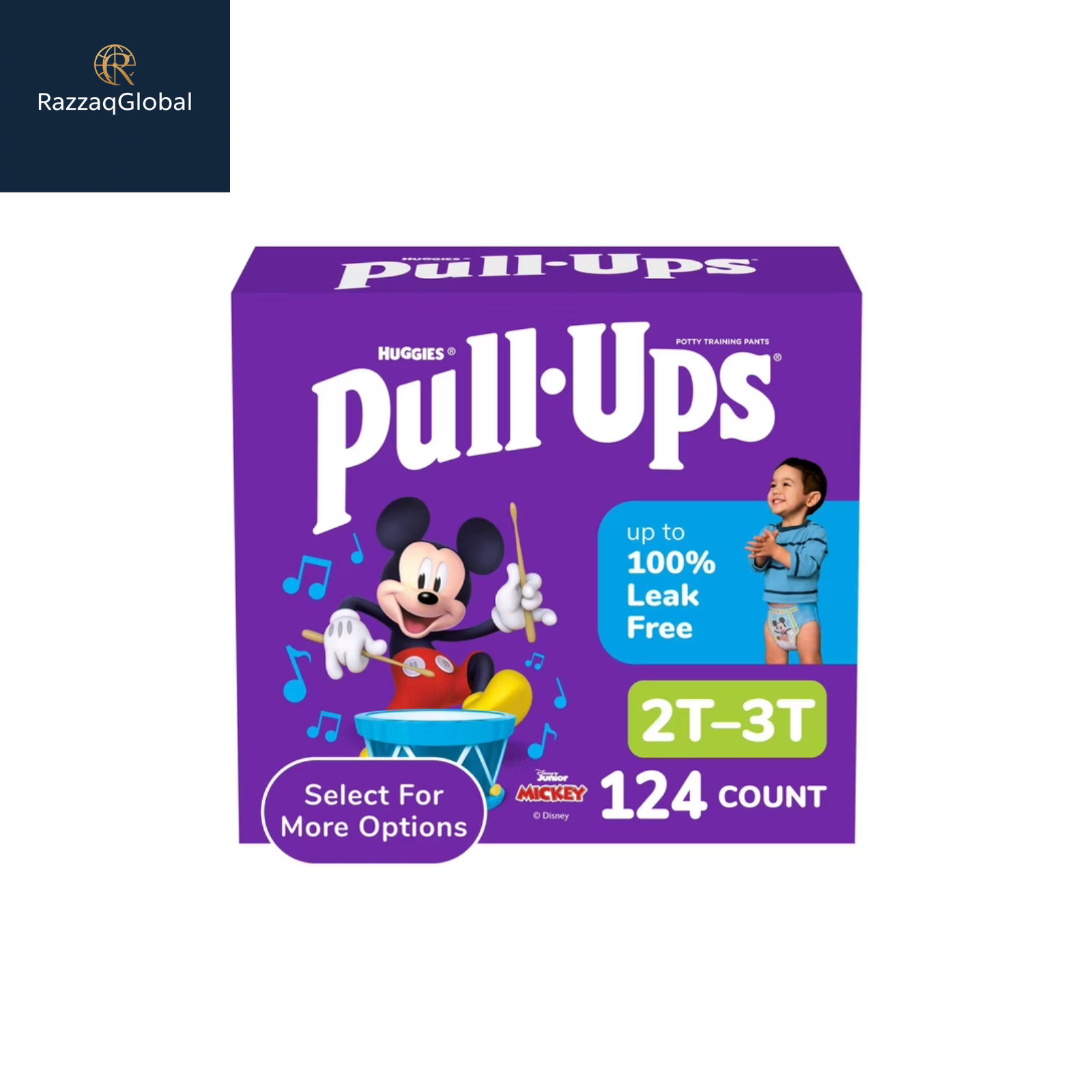 Pull-Ups Boys' Potty Training Pants, 2T-3T (16-34 lbs), 124 Count