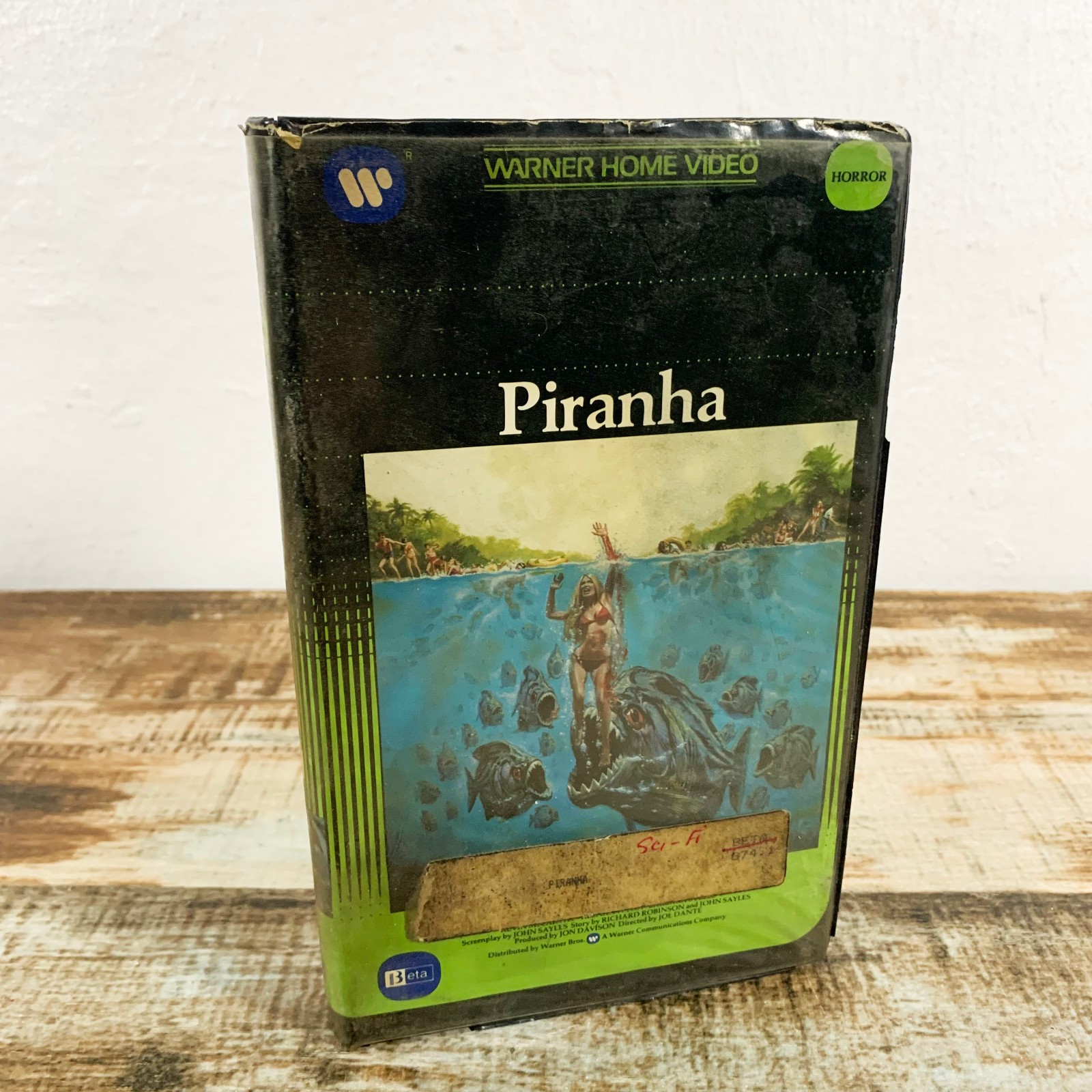 Piranha (Betamax) 1978 Warner Home Video Clamshell Cult Horror Sci-fi Not VHS