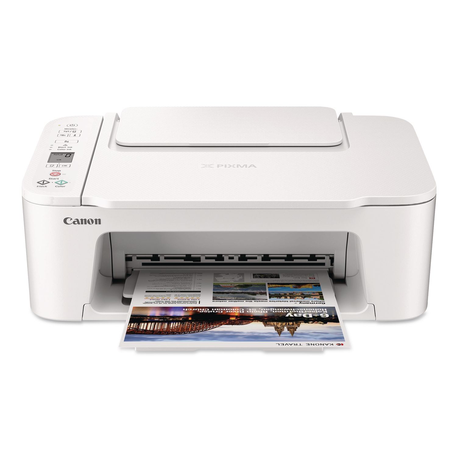 Canon PIXMA TS3720 Wireless All-in-One Printer for Basic Home Printing, White