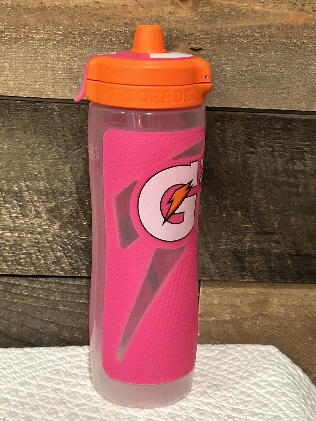Gatorade 30oz GX Water Bottle Orange Pink BPA Free USA Sports Football