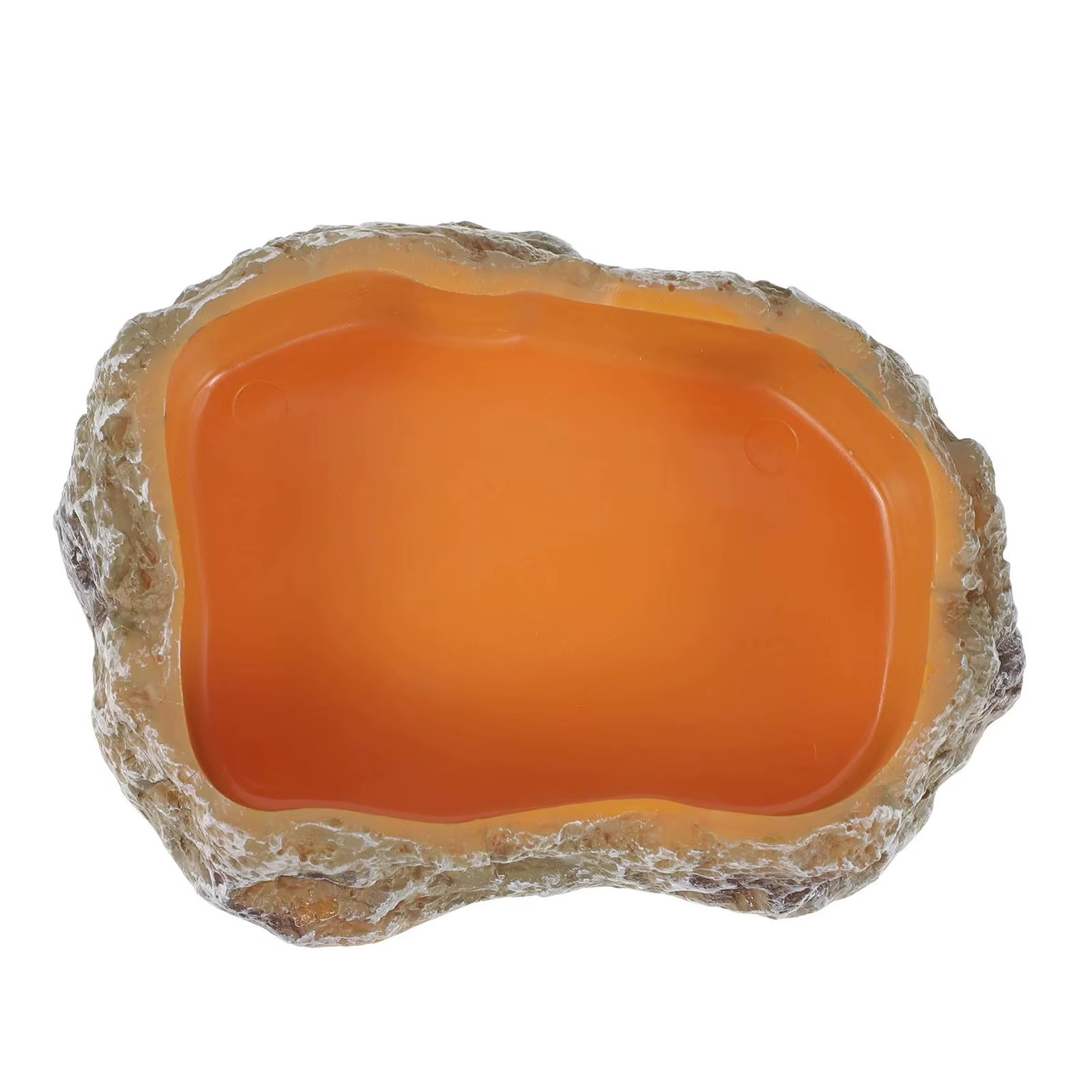 Reptile Water Bowls Decorative Terrarium Habitat Decoration Resin Feeding Bowl f