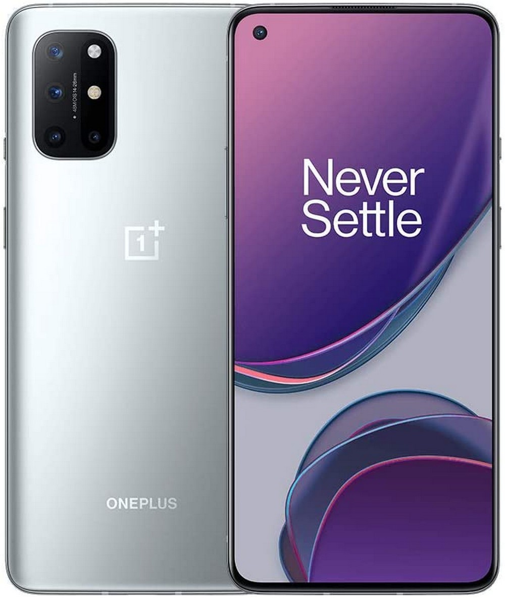 Used OnePlus 8T+ 5G, T-Mobile Only, 256 GB, Silver, Screen Distortion + B Grade