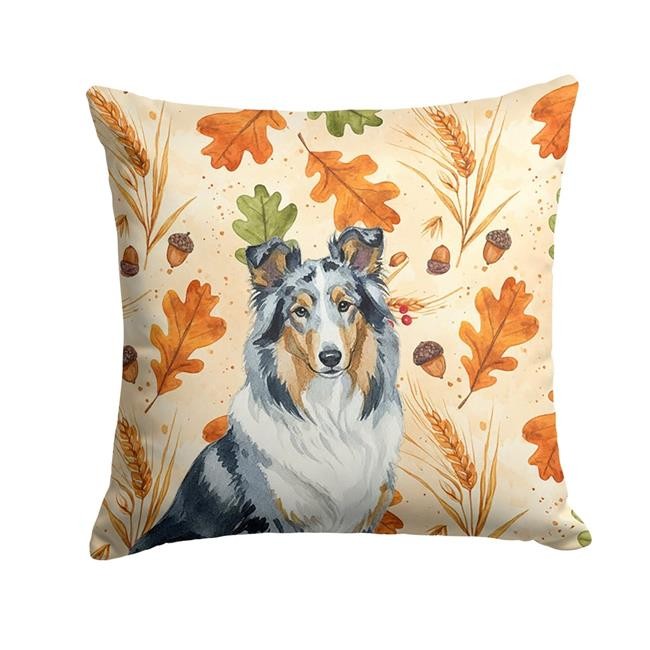 Carolines Treasures WDK7785PW1414 14 x 14 in. Blue Merle Collie Heirloom Fall...