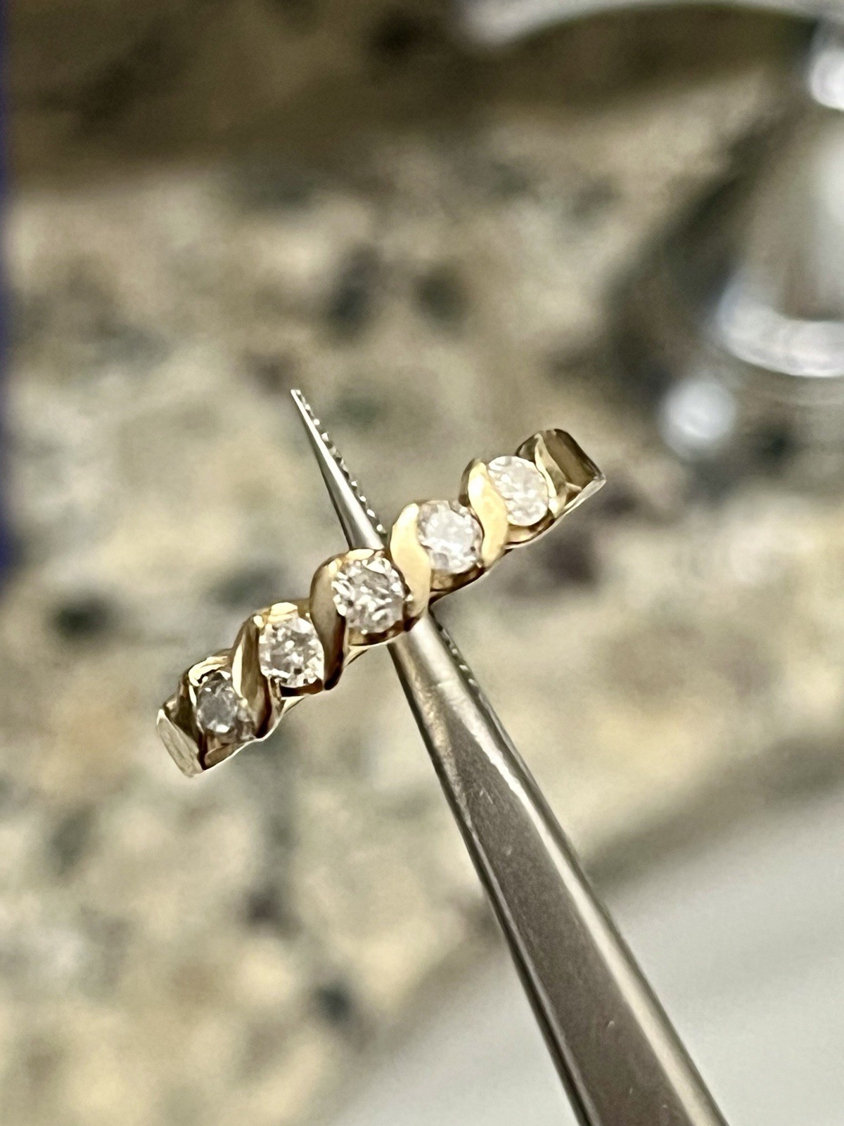14k Gold And Diamond Ring
