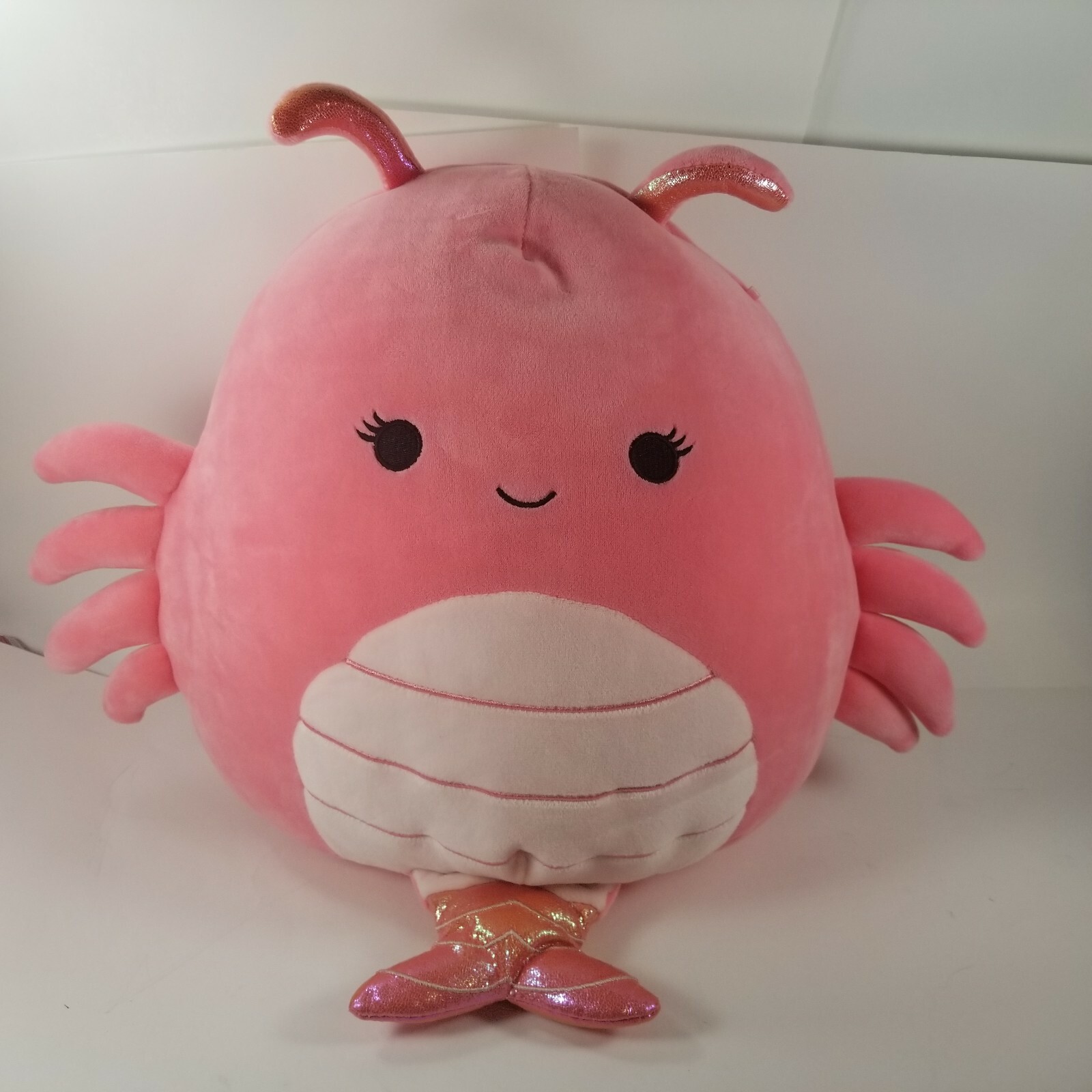 🦐 Squishmallows 11" Simone the Pink Shrimp Sea Life KellyToy Plush