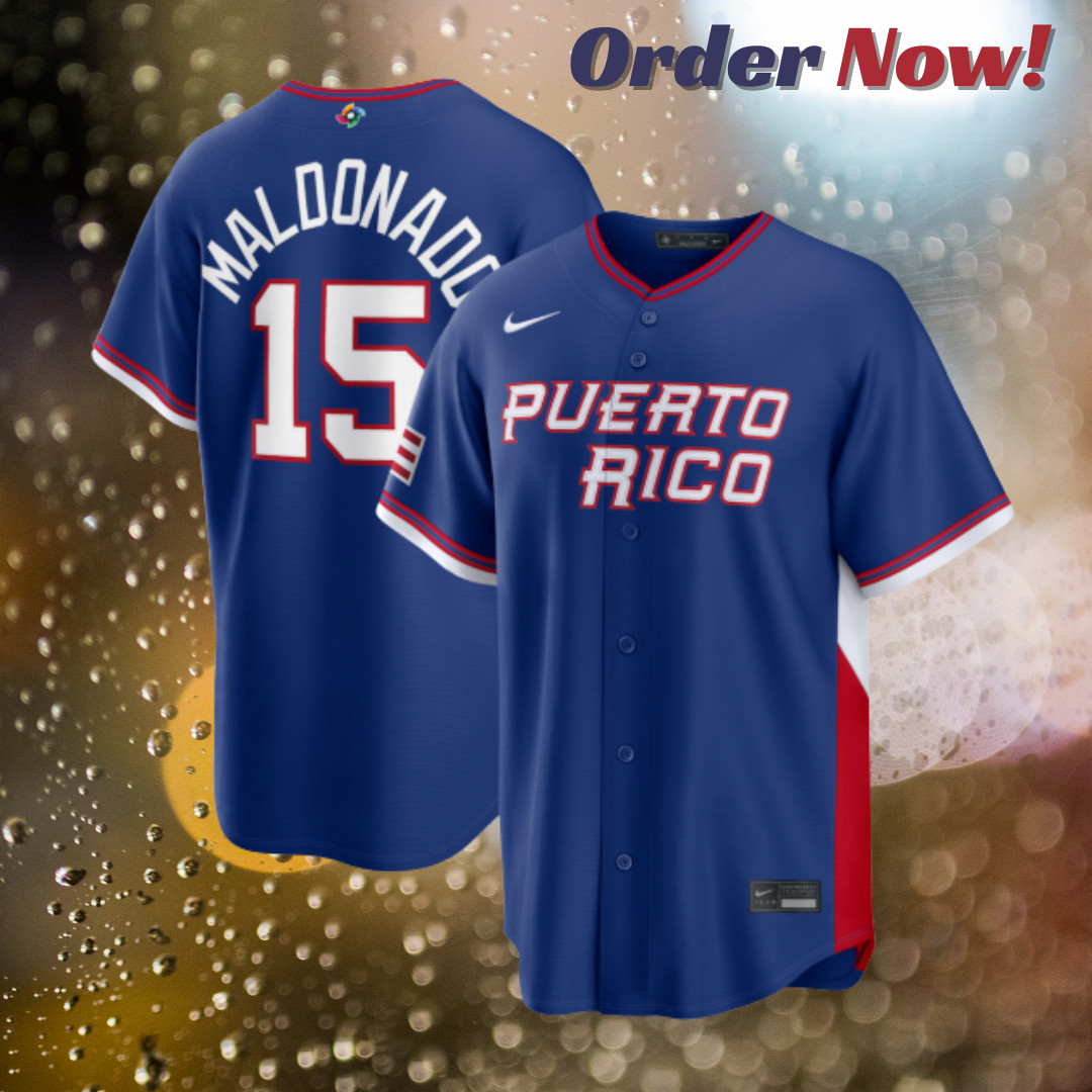 Maldonado #15 Puerto Rico Royal 2026 World Baseball Stitched Jersey All Sizes