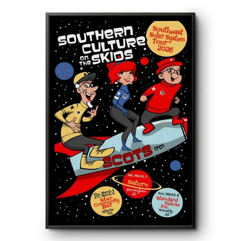 SALE!! Southern Culture On The Skids Southeast Solar Tour 2026 Poster