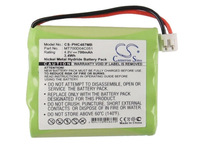 Ni-MH BATTERIE 700mAh Type MT700D04C051 For Philips SBC-EB4870, AVENT SDC361