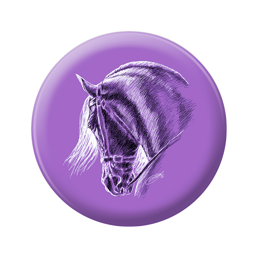 Pin With Horse Motif - Baroque - Size Approx. 5.7Cm