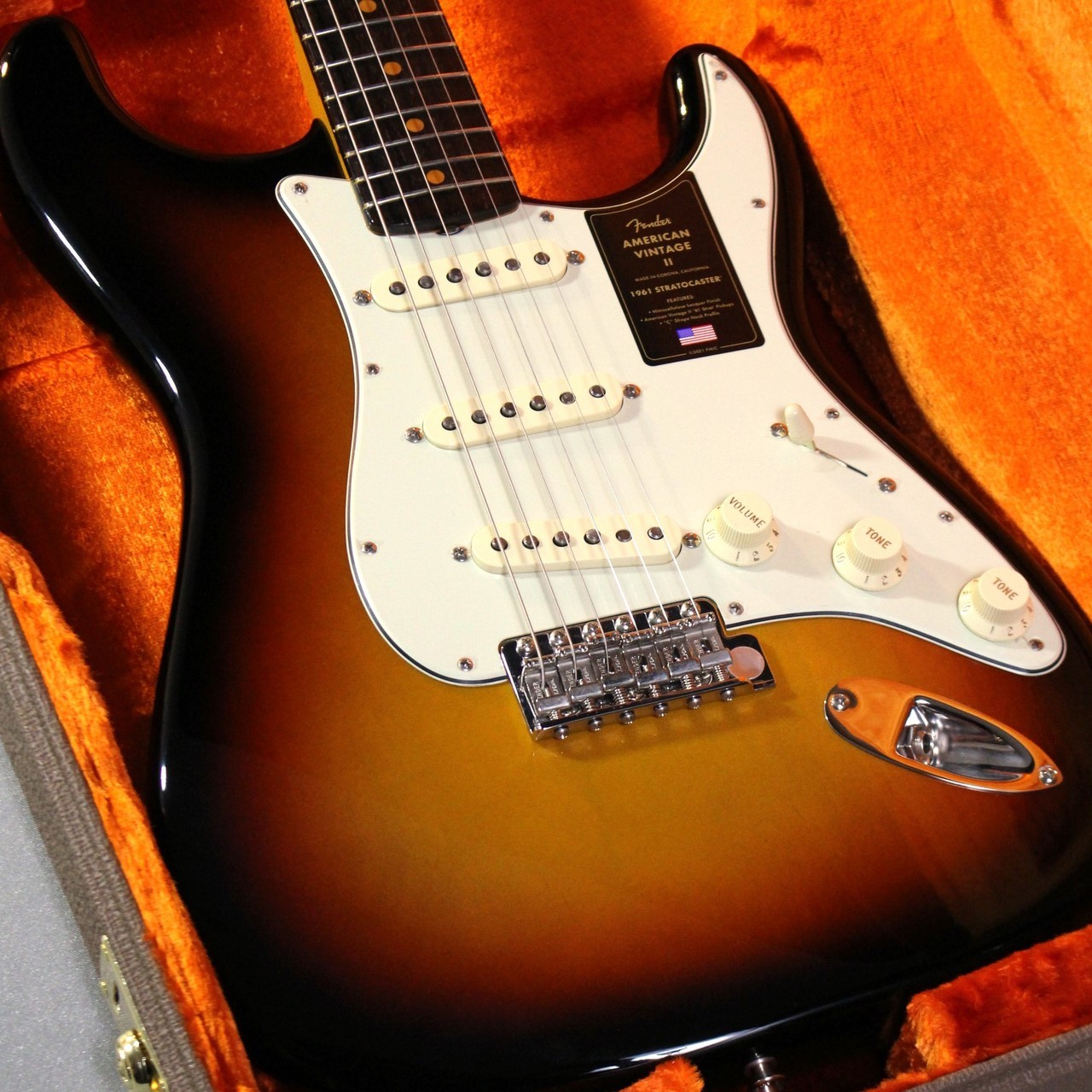 Fender American Vintage II 1961 Stratocaster 3-Color Sunburst #V2447992 #GGas0