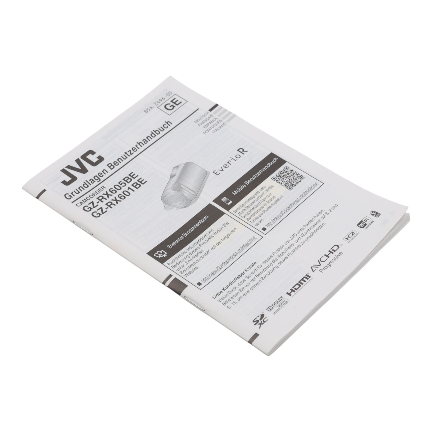 JVC GZ RX605BE RX601BE Manual