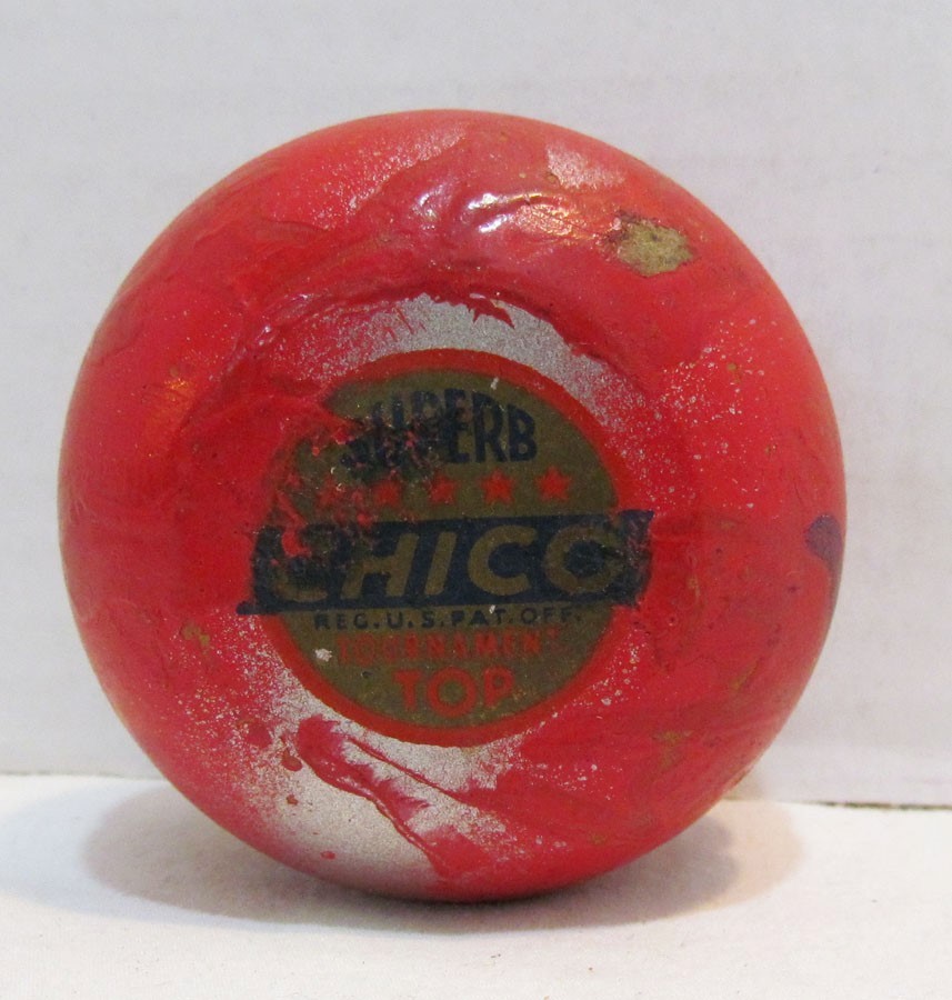 SUPERB CHICO TOURNAMENT TOP YO-YO VINTAGE c. 1950's WOOD WOODEN W/ DECAL AS-IS
