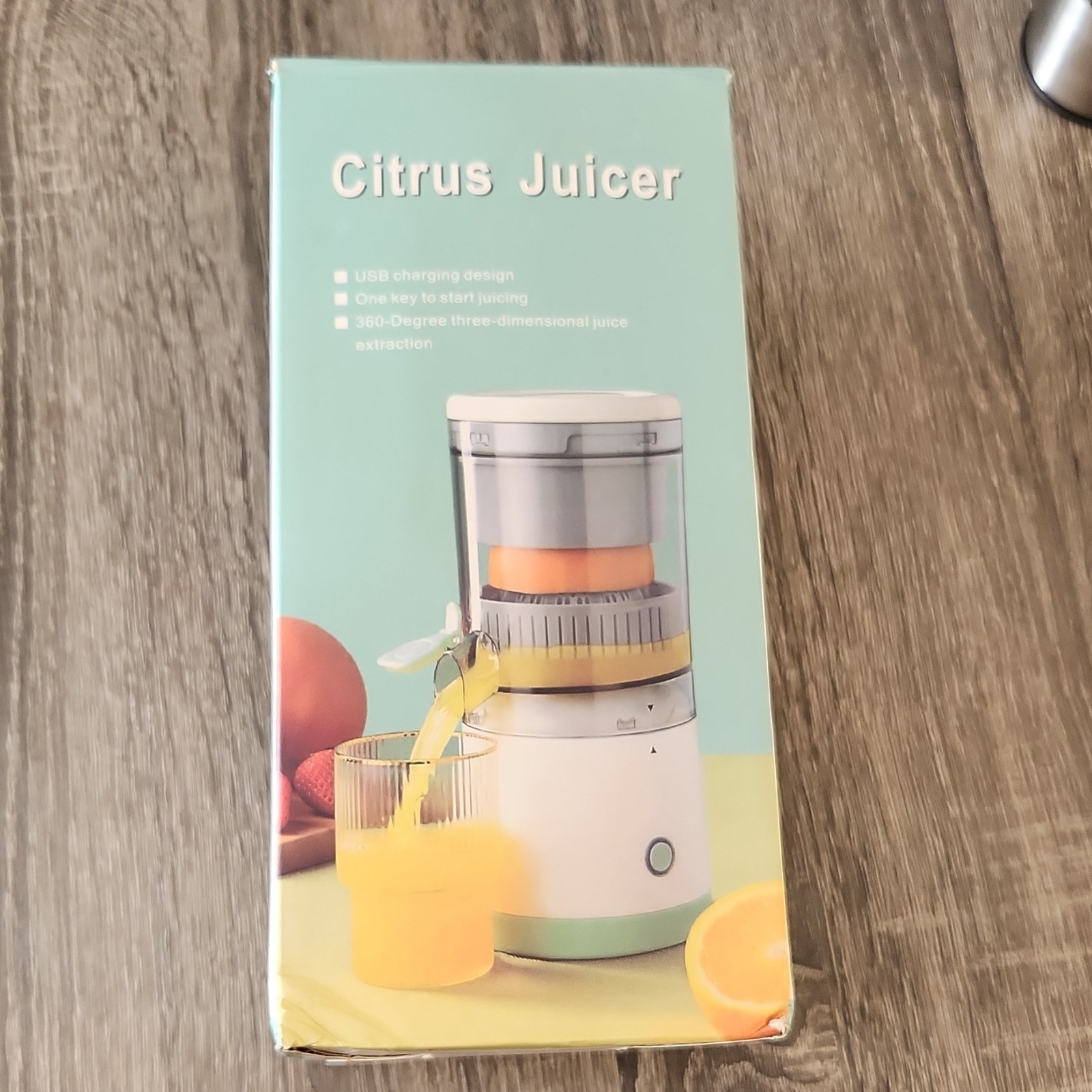 Automatic Electric Citrus Juicer USB Charging Design MDC1 White