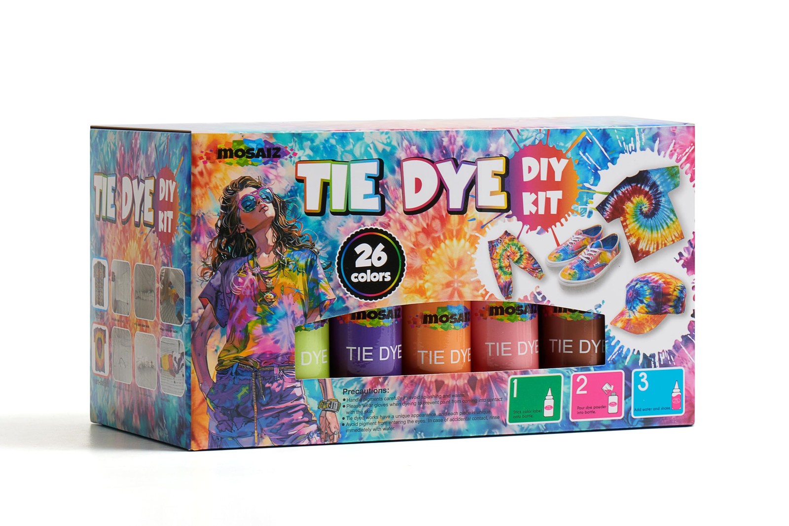 Tie Dye Kit, Dye Kit for Parties, Great Tie Dye Kit for Large Groups, Permane...
