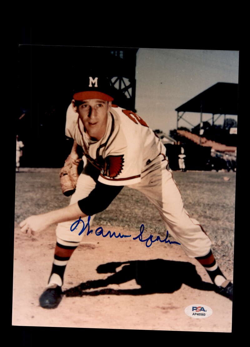 Warren Spahn PSA DNA Autograph 8x10 Photo Signed Braves