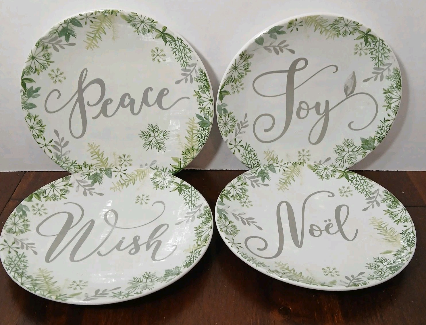 Pier 1 Woodland Wonders 6" Plates Dessert Appetizer Set Of 8