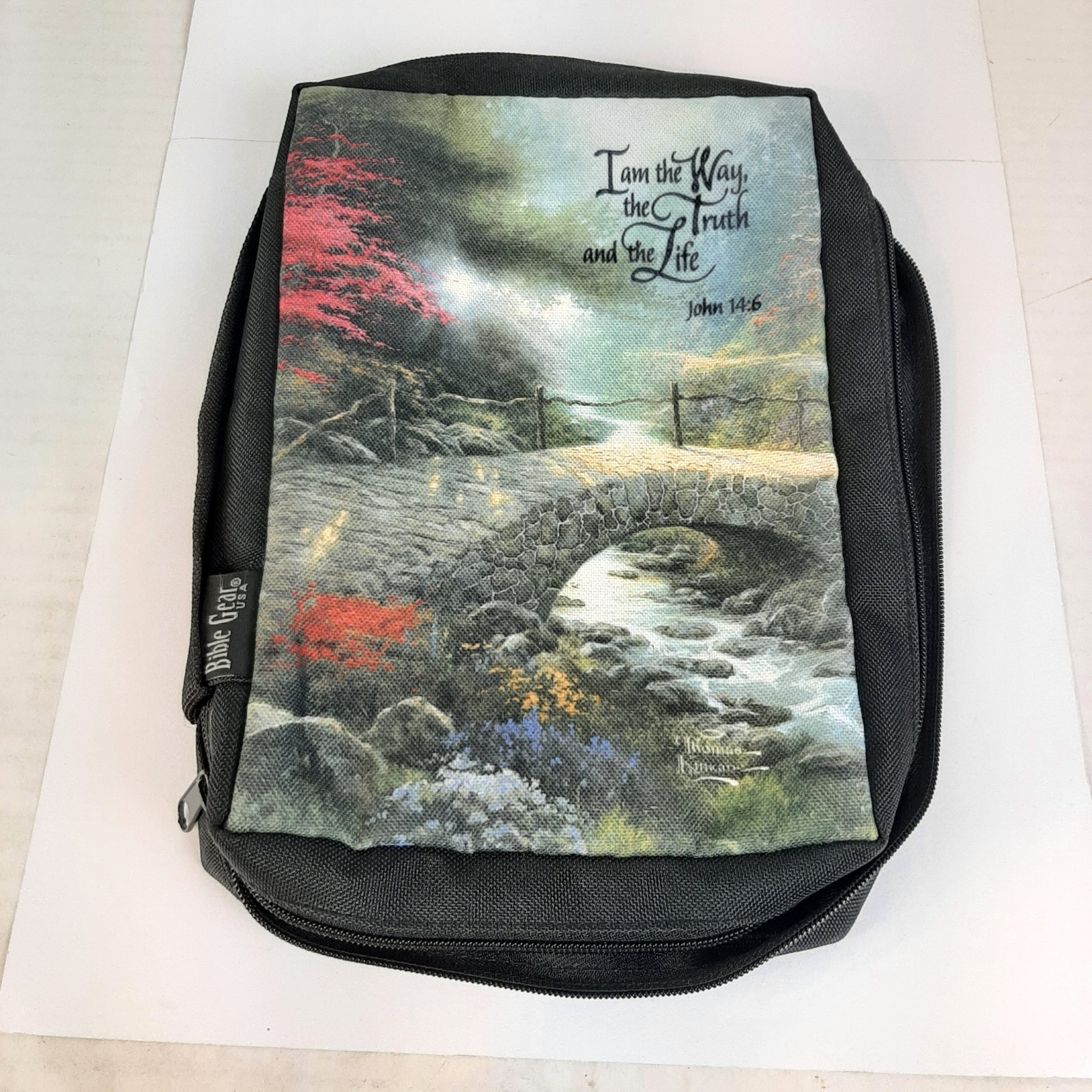 Bible Gear Gregg Carry Case John 14:6 Thomas Kinkade Art XL Zip Up Cover Bag