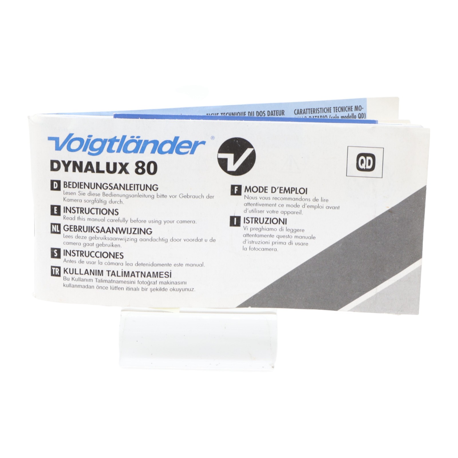 Instructions Manual Voigtländer Dynalux 80 Qd Manual Guide