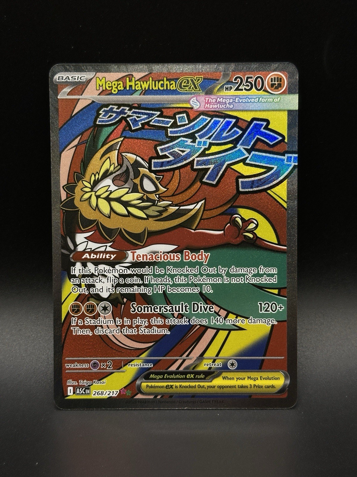 Mega Hawlucha Ex 268/217 Mega Attack Rare Ascended Heroes NM - 0191