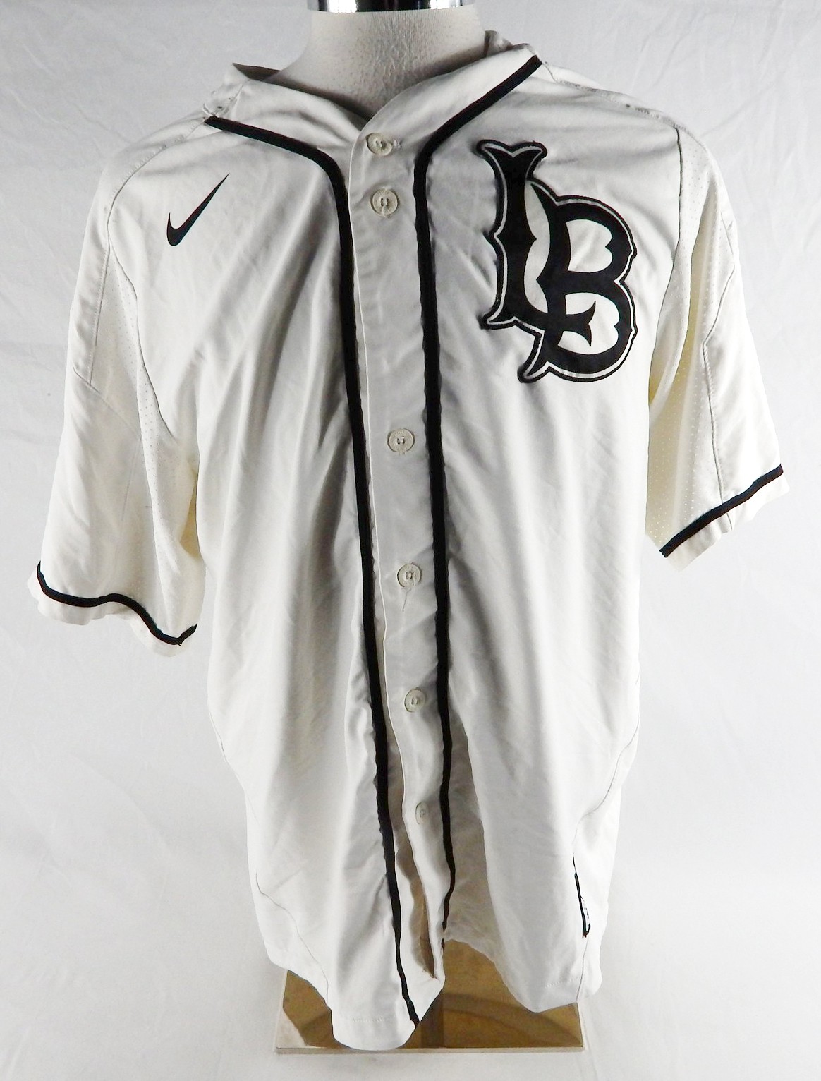 2019 Long Beach State Dirtbags #7 Game Used White Jersey Baseball XL 587