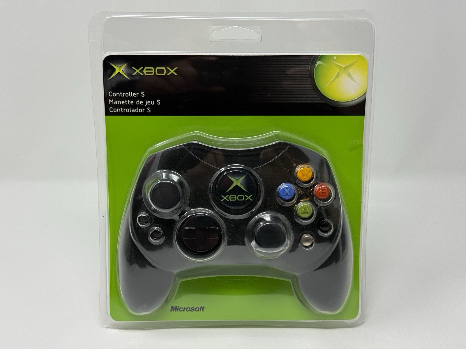 Original Xbox Controller S Official OEM Black Sealed Brand New 2003 🔥X09-56610