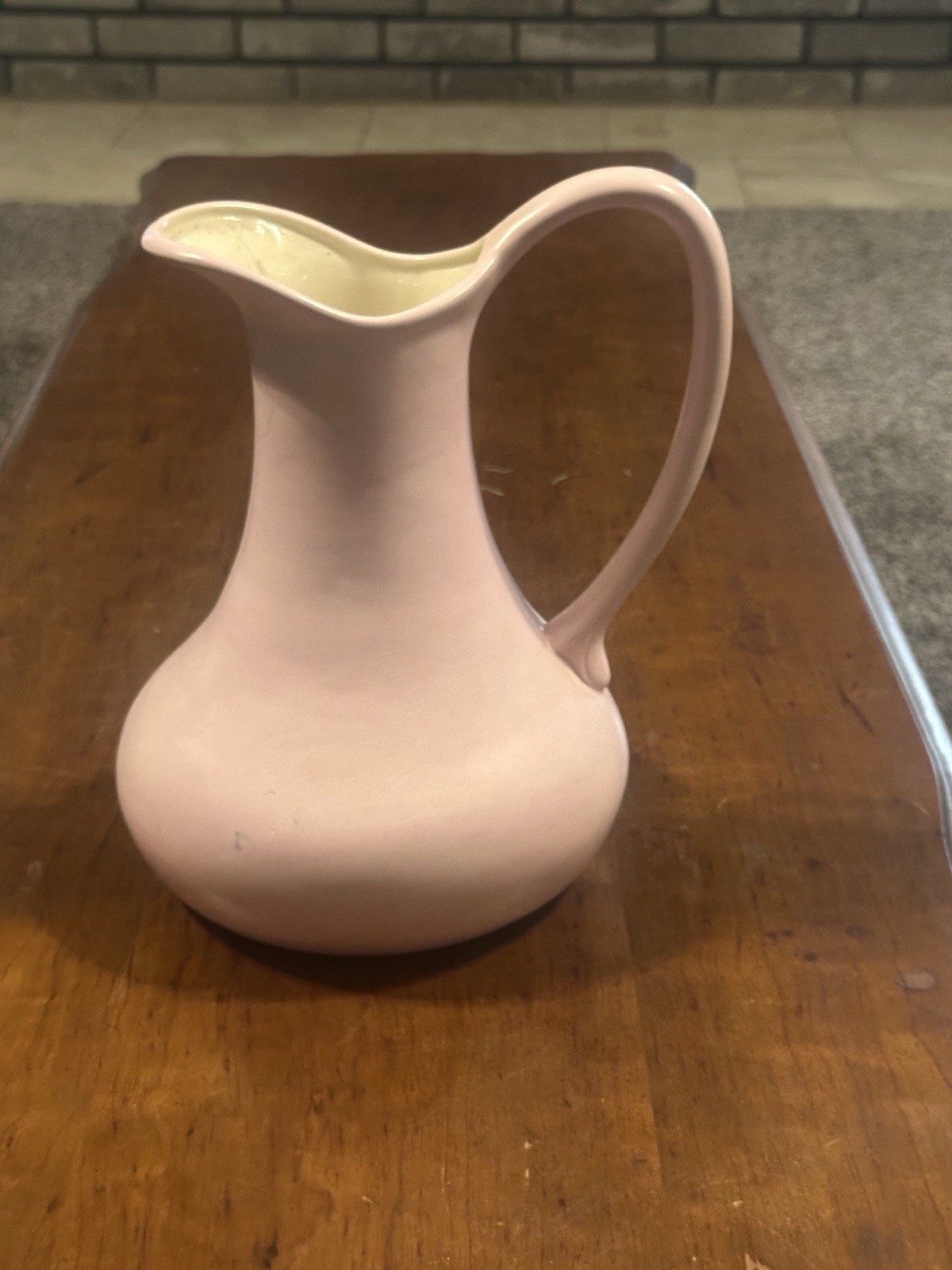 Vintage Pink Pitcher 10 Inch