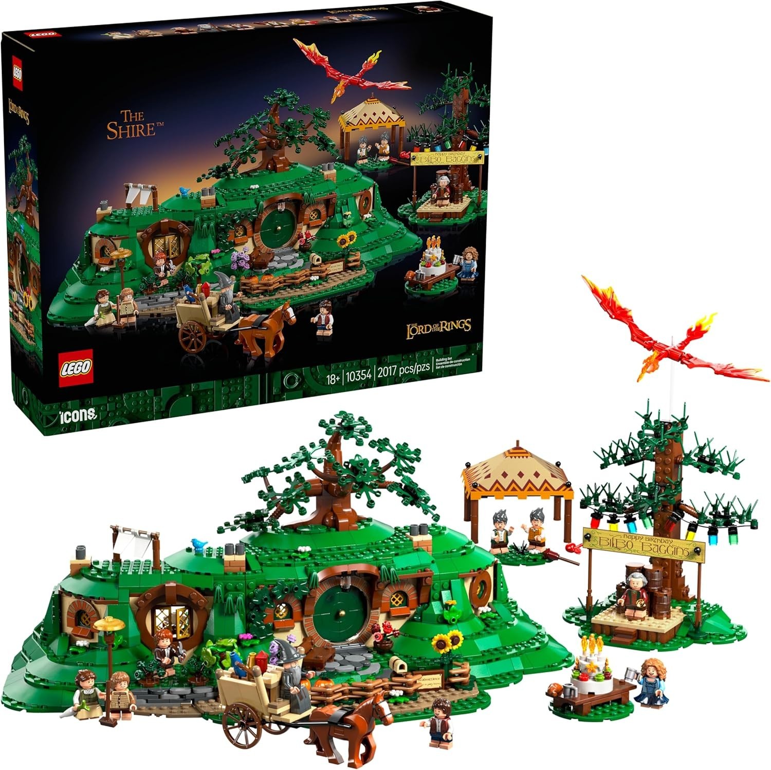 LEGO Icons The Lord of The Rings: The Shire Building Set - Room Decor