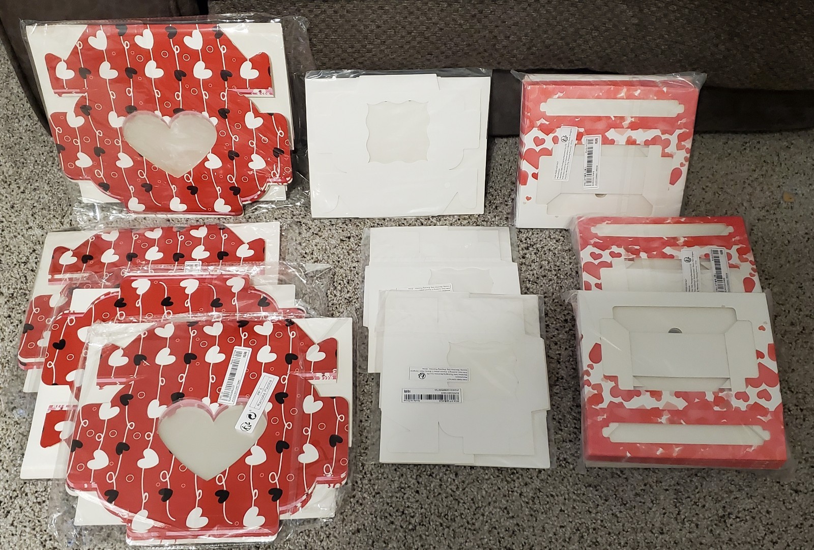 Valentines Day Gift Boxes, Small, Medium & Large 48 Total