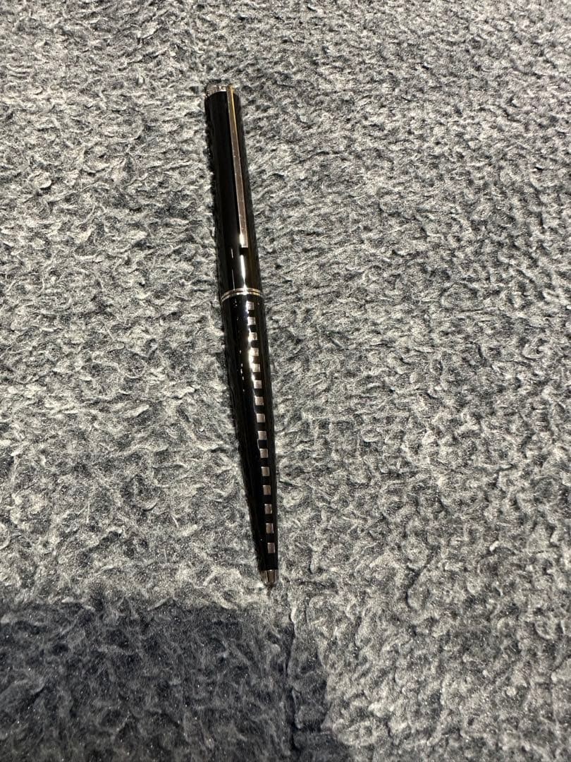 LOUIS VUITTON Ballpoint Twist Pen Vintage Black Silver Authentic Rare