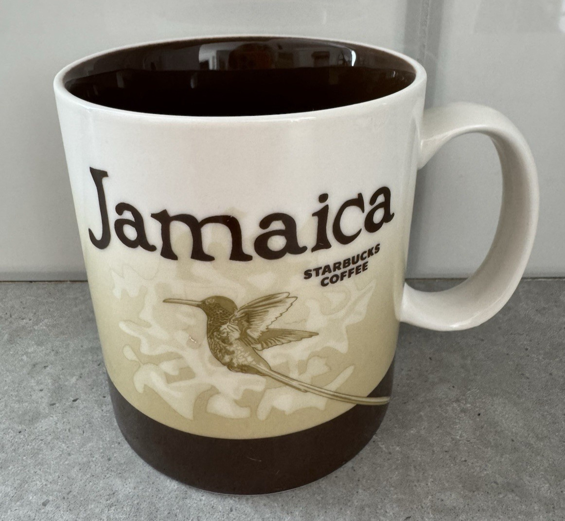 Starbucks Global Icon Jamaica 16-ounce Hummingbird Mug 2018 Collectible Brown
