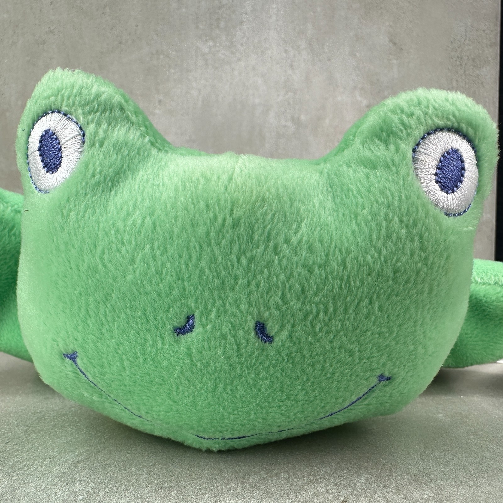 Carter's Baby Frog Green Blanket Plush Stuffed Lovey 10x11"