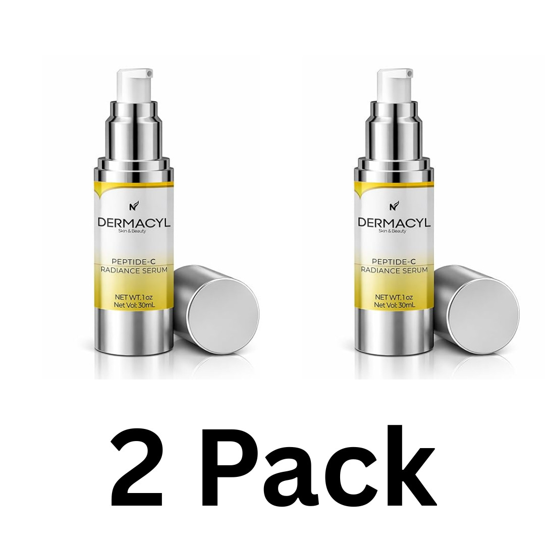 Dermacyl Peptide C Radiance Serum 1 oz Vitamin Hyaluronic Acid Anti Aging Face