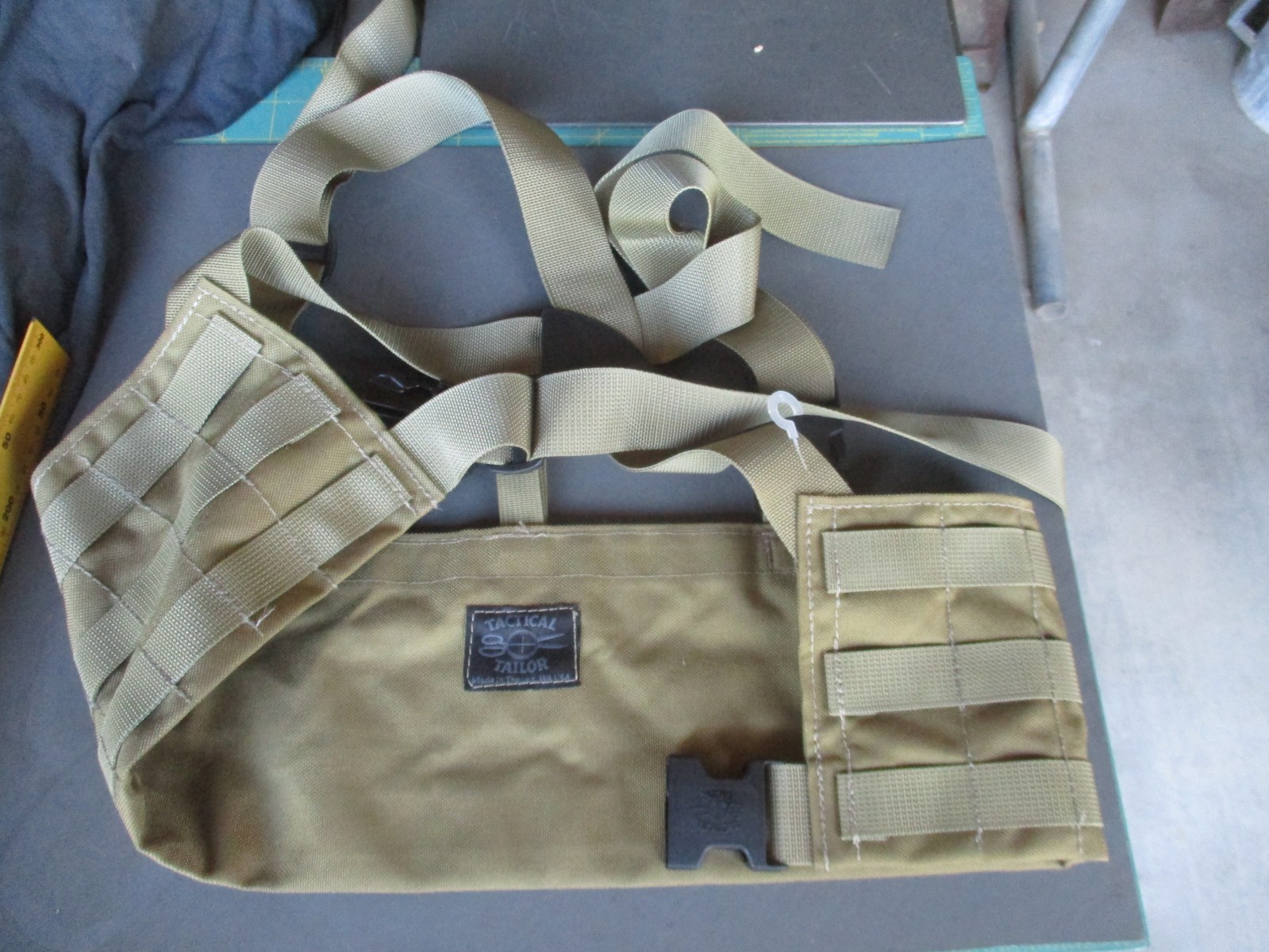 TACTICAL TAILOR, USA made, MOLLE MAV Chest Rig Gear Harness, Coyote