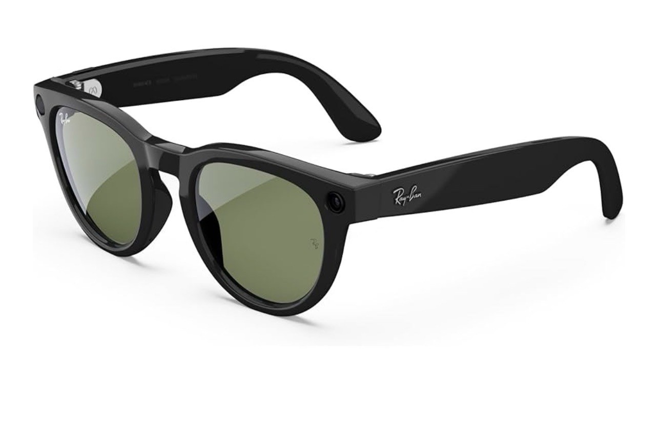Ray-Ban Meta AI Headliner Gen 2 Smart Glasses - RW4013 Shiny Black / G15 Green