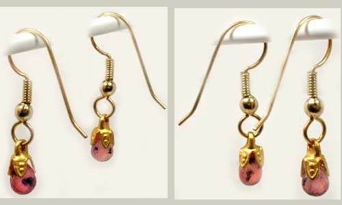 Gorgeous Sapphire Briolette Earrings Dangles 19th Century Antique Gemstones 2ct