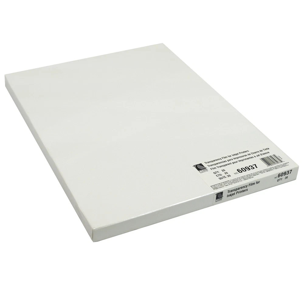 C-Line Transparency Film for Inkjet Printers, Clear, 8.5 x 11 Inches, 20 Sh