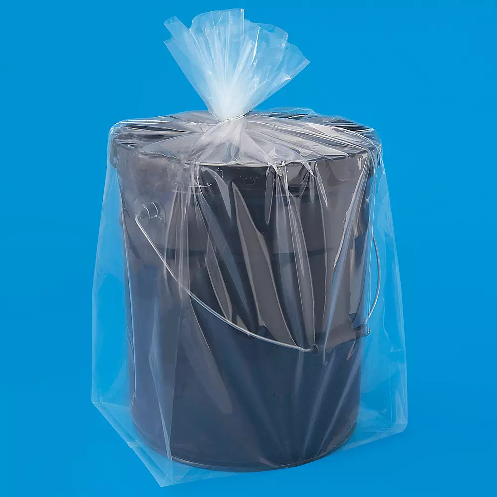 Pack of 250 12 x 10 x 30" 3 Mil Gusseted Poly Bags