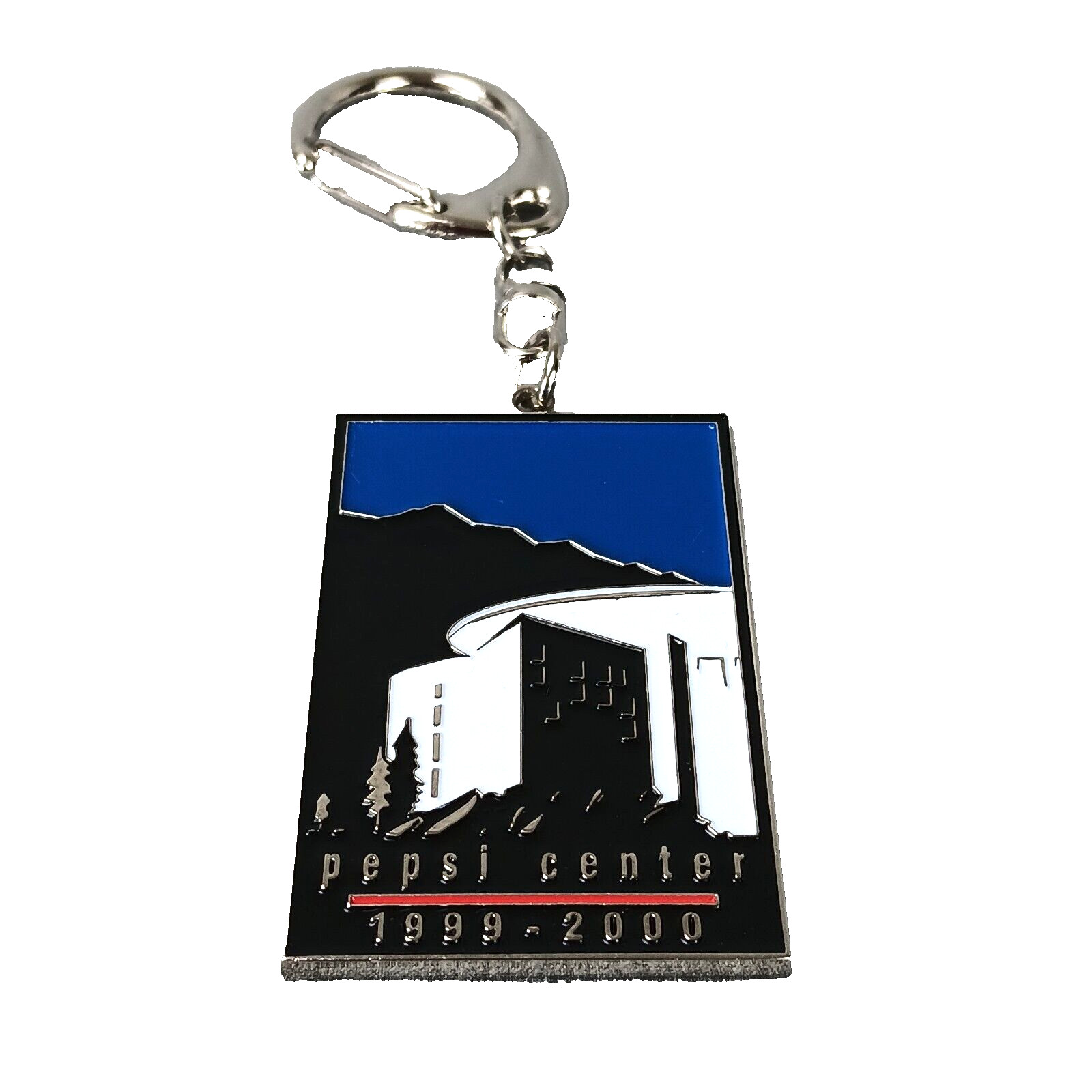 1999 Pepsi Center Inaugural Event Key Chain Denver Vintage Colorado Souvenir Y2K
