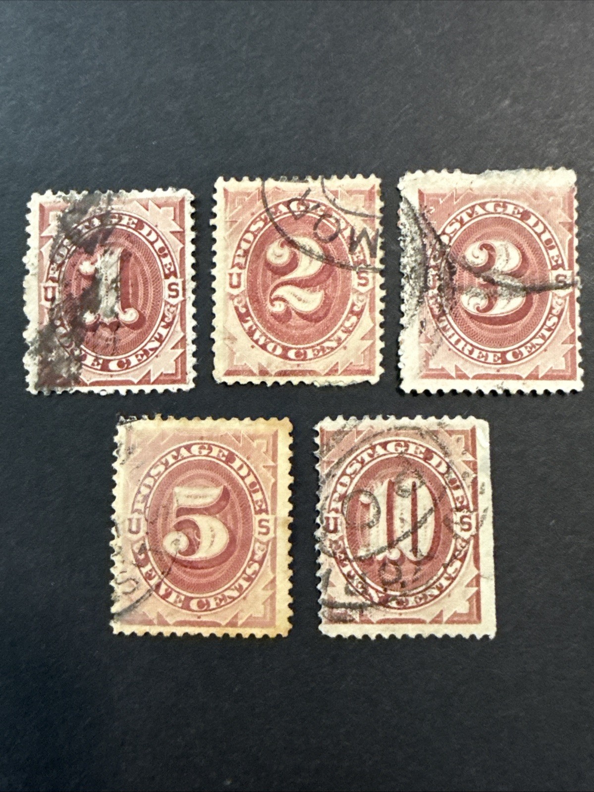 Group Of Postage Due Stamps.
