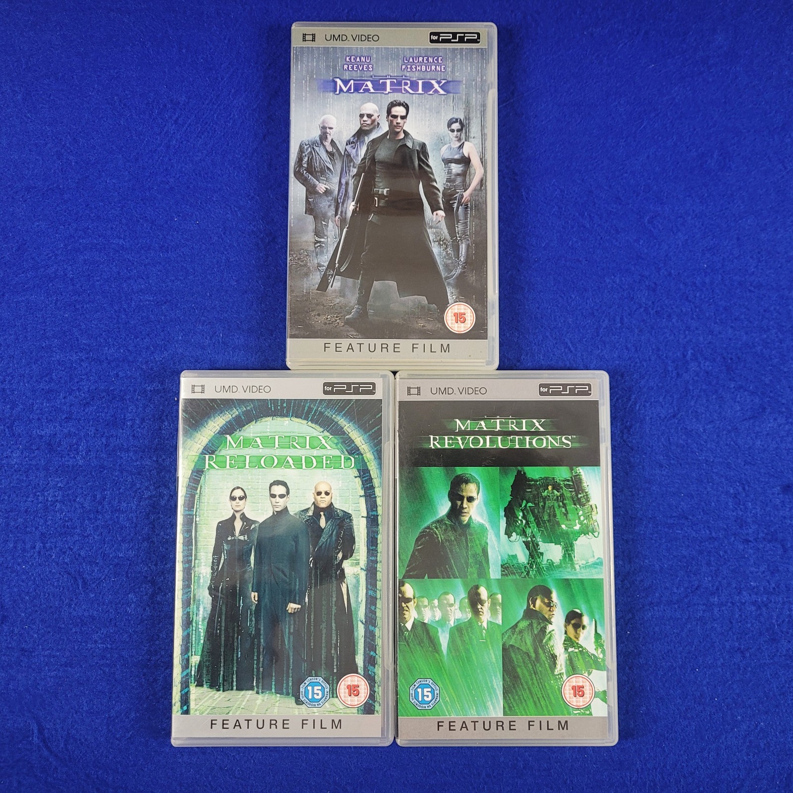 UMD video The MATRIX x3 Trilogy Reloaded/Revolutions (Works In US) UK VERSIONS