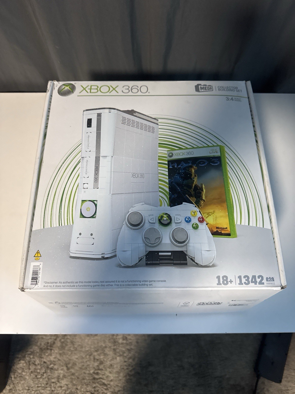 Mega (Lego Like) Xbox 360 Console & Remote Collector Edition - Opened Box New