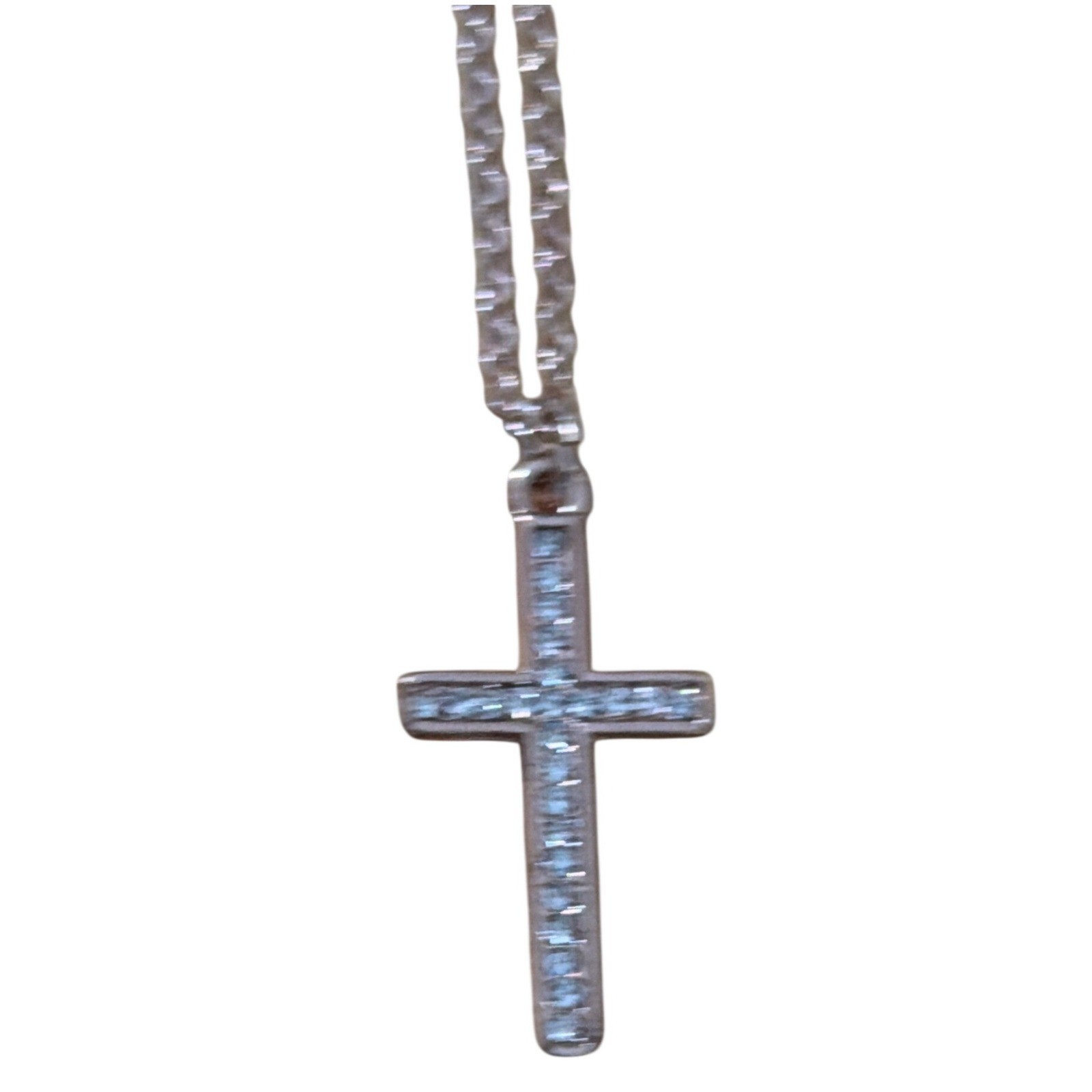Rose Gold Tone Crystal Embellished Cross Pendant Necklace communion Gift Baptism
