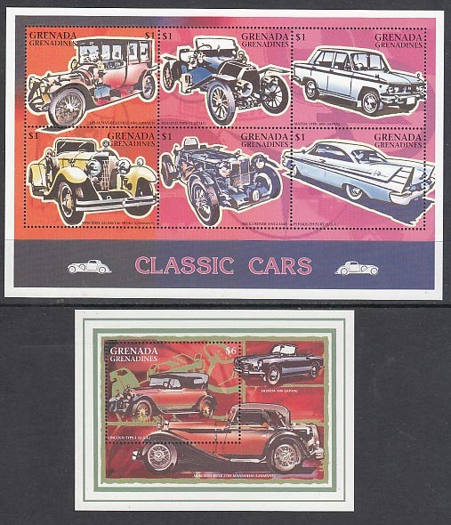 Grenada-Grenadines - Mail Yvert 1960/5+H.360 ** Mnh Cars