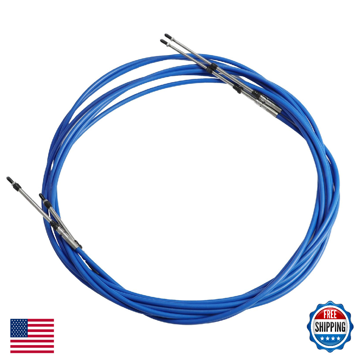 Jecoupoon Marine Throttle Shift Remote Control Cable Outboard Engine Boat Motor