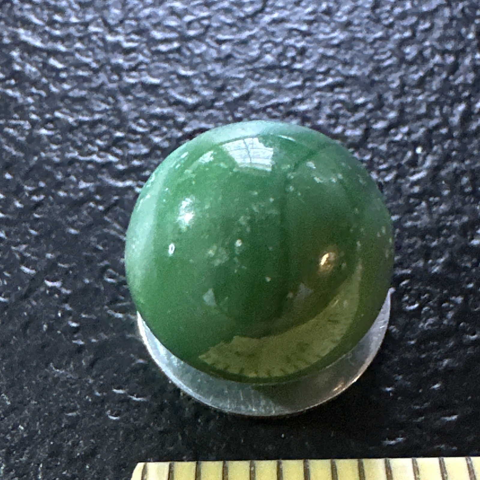 Vintage Early Machine Made Marble Green White