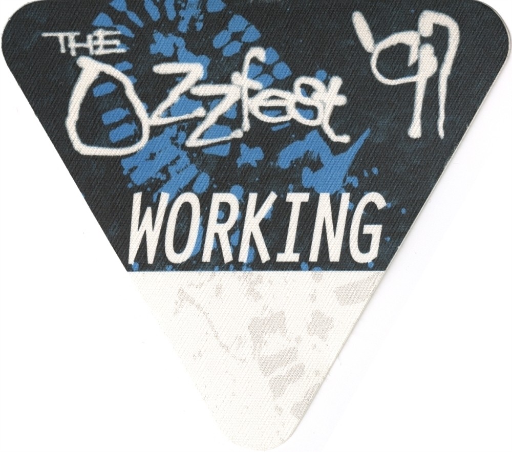 Pantera 1997 Ozzfest concert tour Black Sabbath, Marilyn Manson Backstage Pass