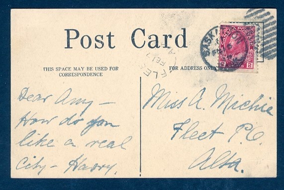 CANADA YMCA SASKATOON PPC w/FLEET ALTA FE 17/16 SPLIT CIRCLE RECEIVER