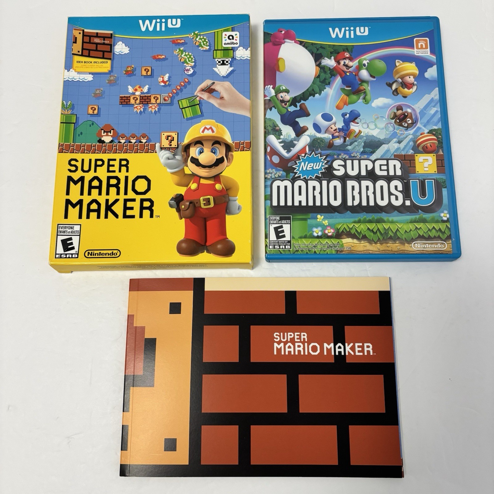 New Super Mario Bros. U and Super Mario Maker Nintendo Wii U Case Only (No Game)