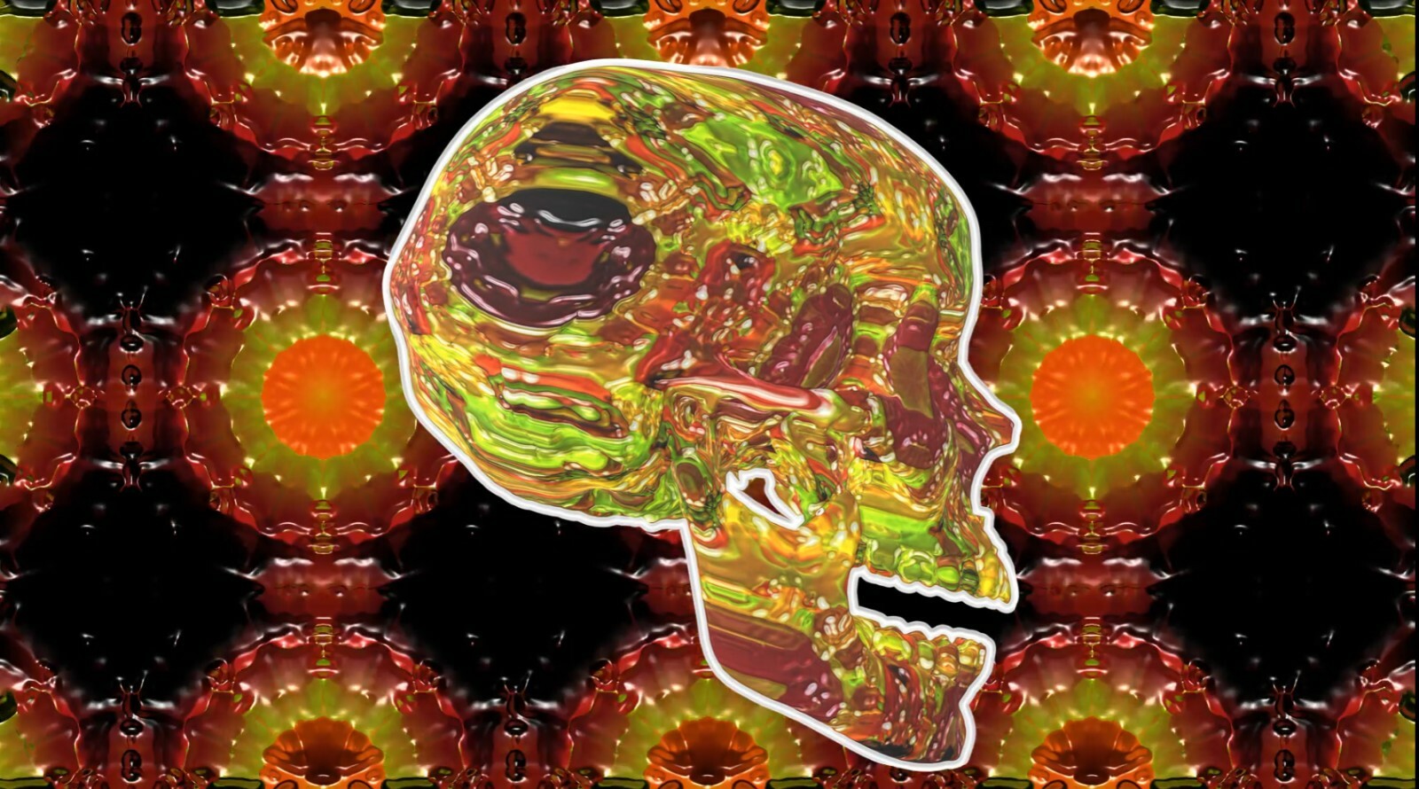 Trip Skull #2  Augmented Reality NFT - iPhone & iPad compatible
