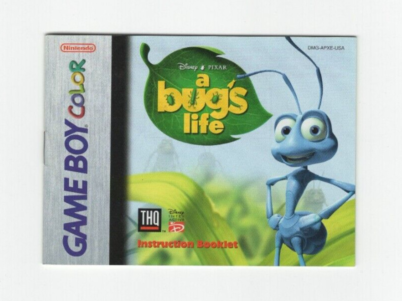 A Bug's Life (Nintendo Game Boy Color) Instruction MANUAL ONLY